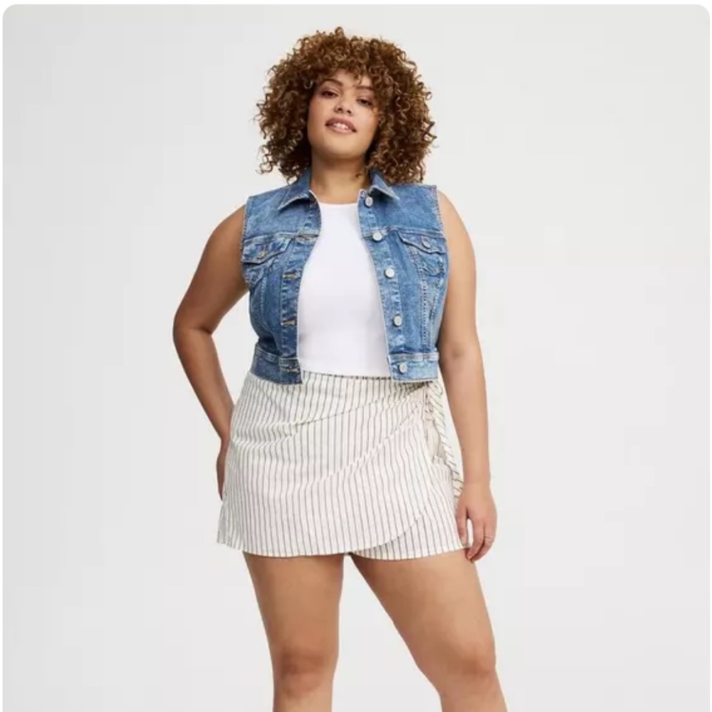 Torrid Dark Blue Denim Vest